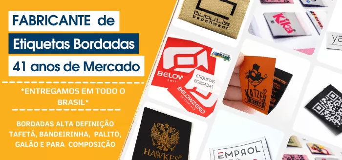 ETIQUETAS BORDADAS